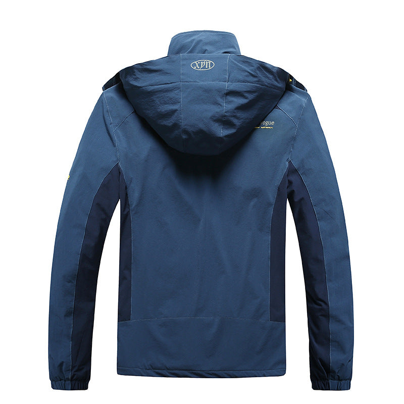 Unisex Softshell outdoorjacka med andningsbar Membrane och justerbar huva