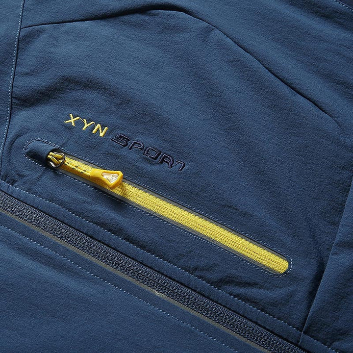 Unisex Softshell outdoorjacka med andningsbar Membrane och justerbar huva