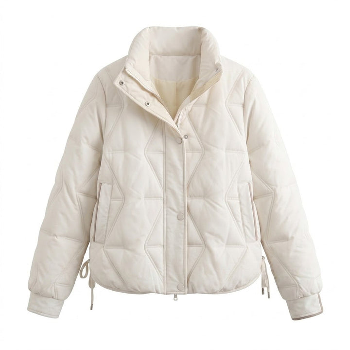 Dam Shorter Ultralight Thermo Boxig Blouse med Ergonomisk Shoulder Passform och Dold Tryckknapp Knäppning