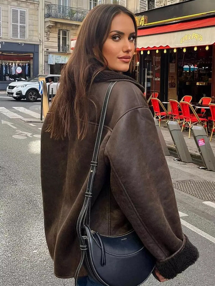 | oversize väst för Dam med Päls