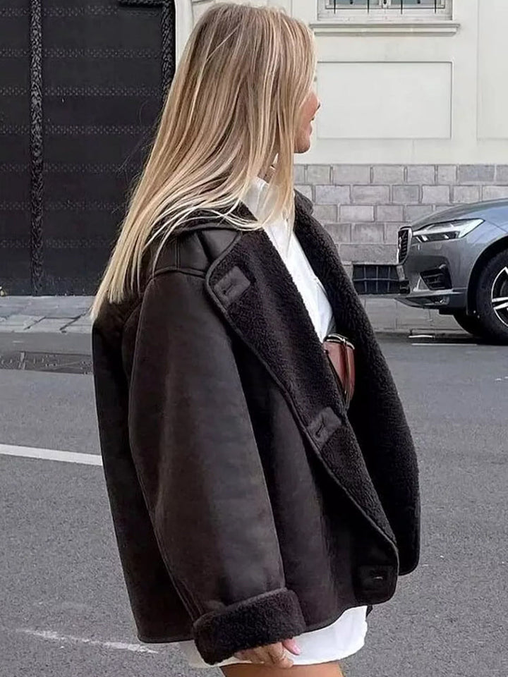 | oversize väst för Dam med Päls