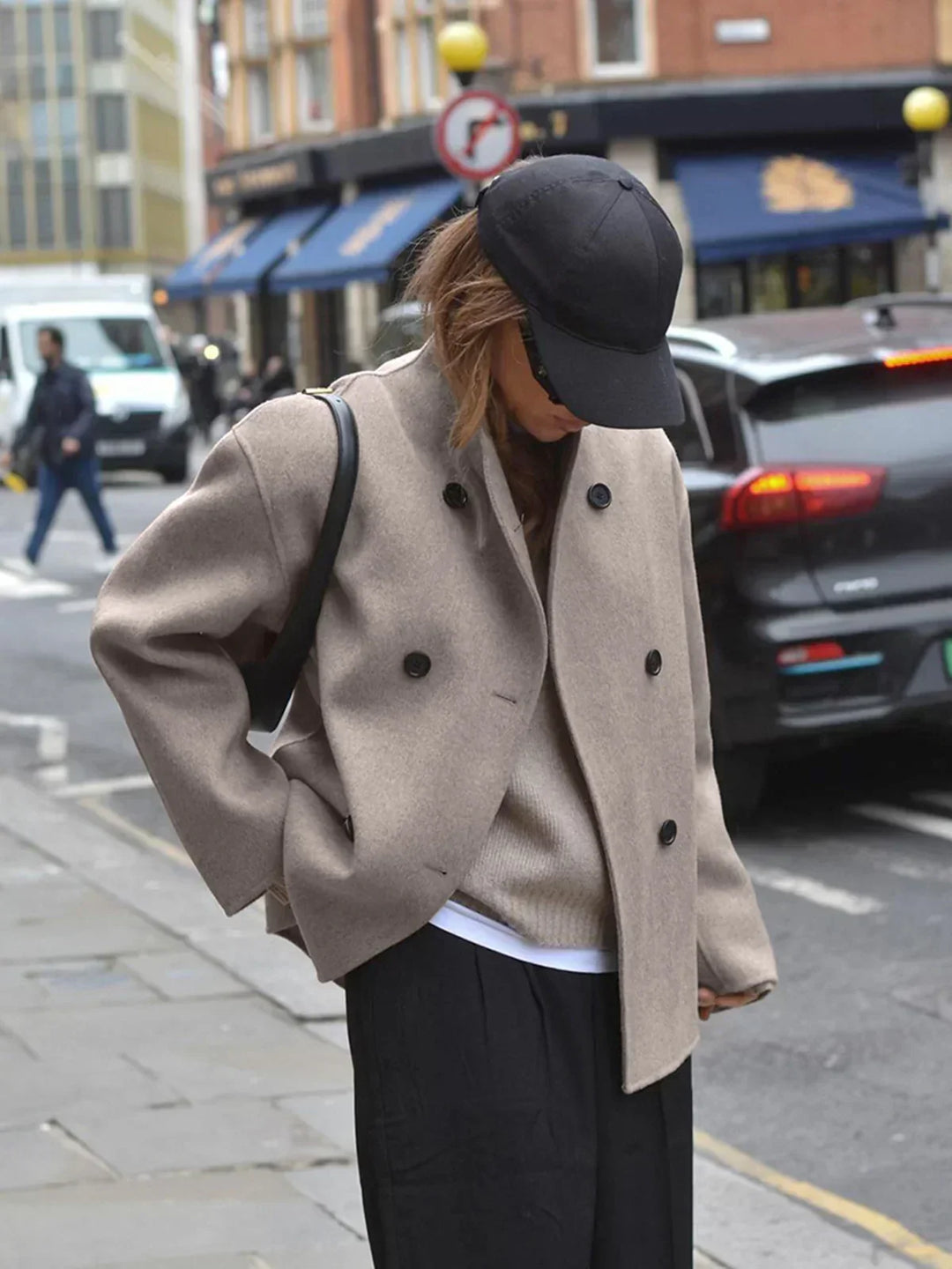 | Stil oversize Button-Down Jacka