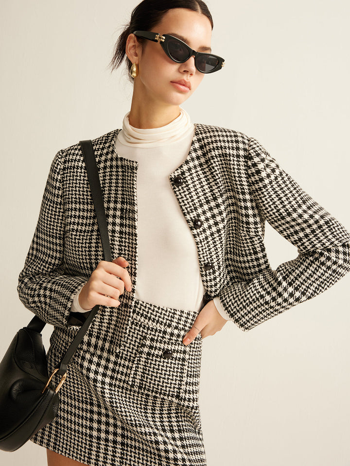 | Patterned Jacka