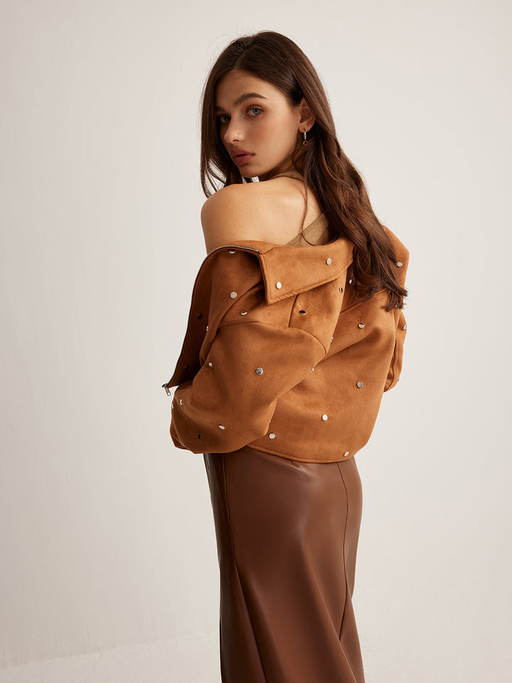 | Dragkedja Crop Jacka