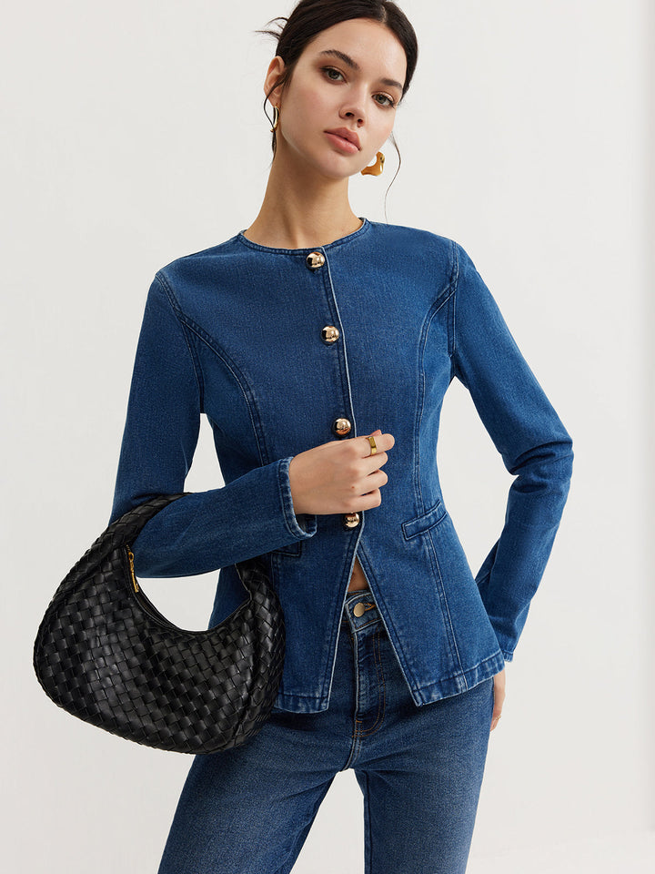 | Ner Denim Slim Jacka