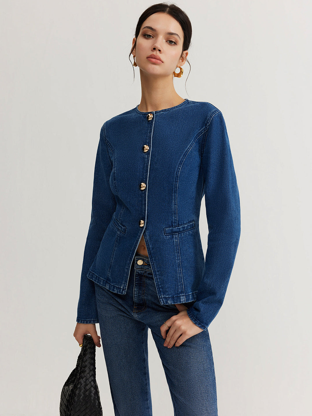 | Ner Denim Slim Jacka