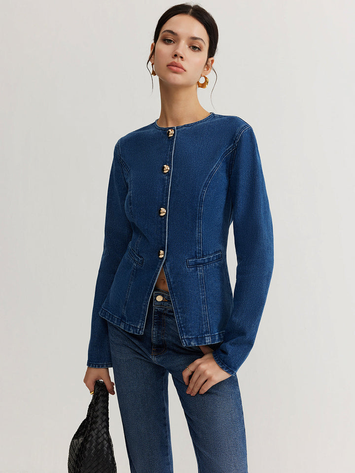 | Ner Denim Slim Jacka