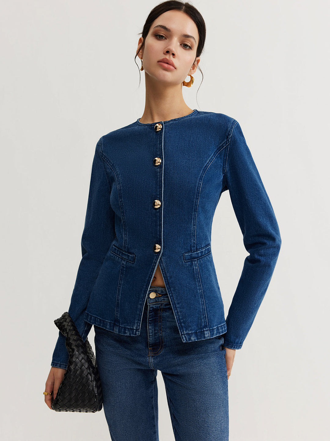 | Ner Denim Slim Jacka