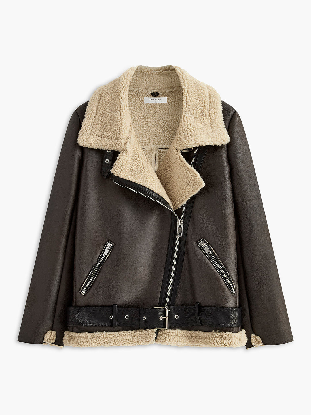 | Belted mjuk Fleece Jacka