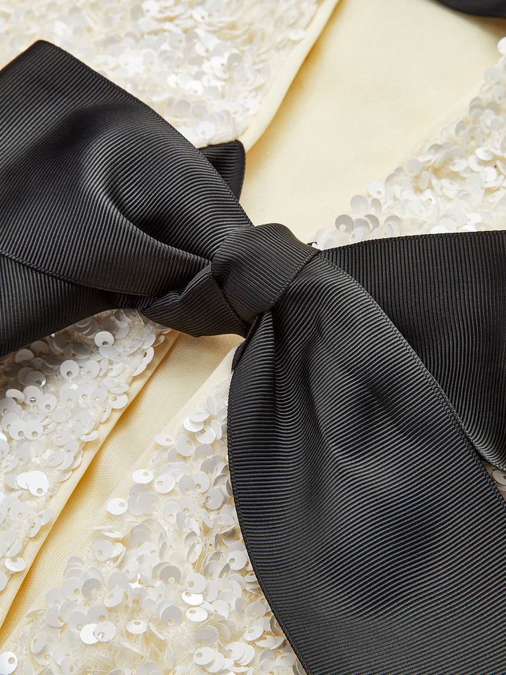Sammet Bow Decor Jacka