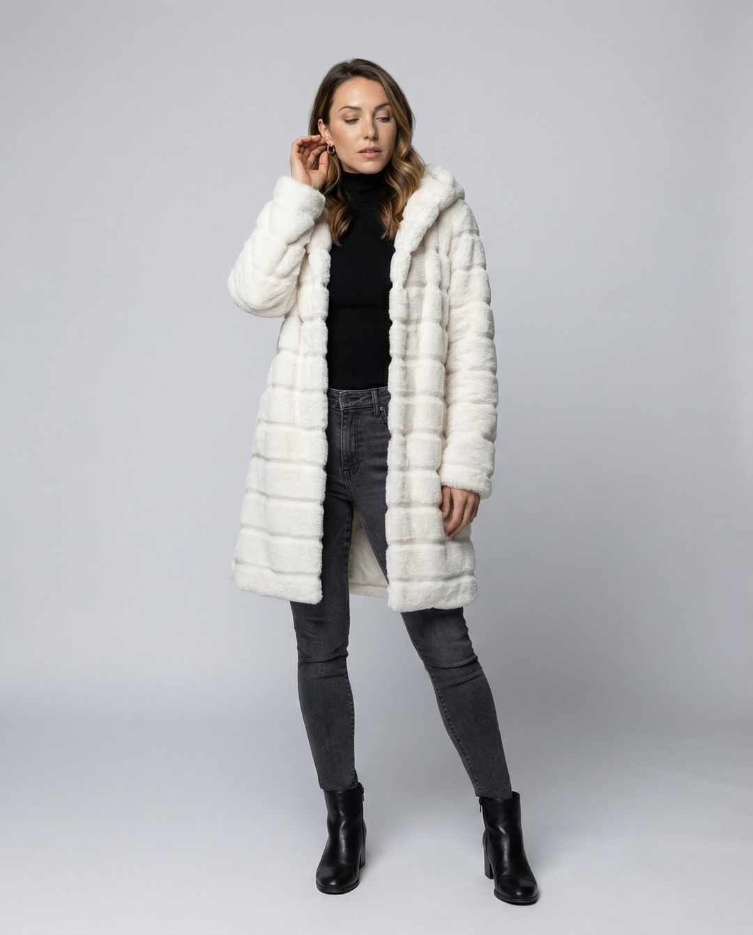 Elegant Fleece vinterjacka Dam