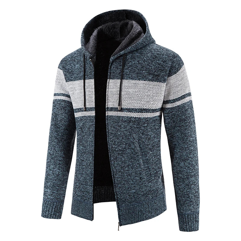 Ledig Höst Luvtröja Cardigan för Herr