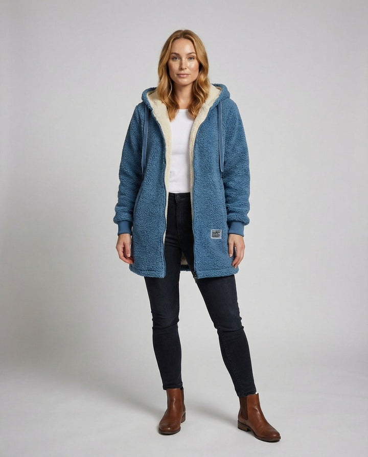 Värm fleece jacka dam