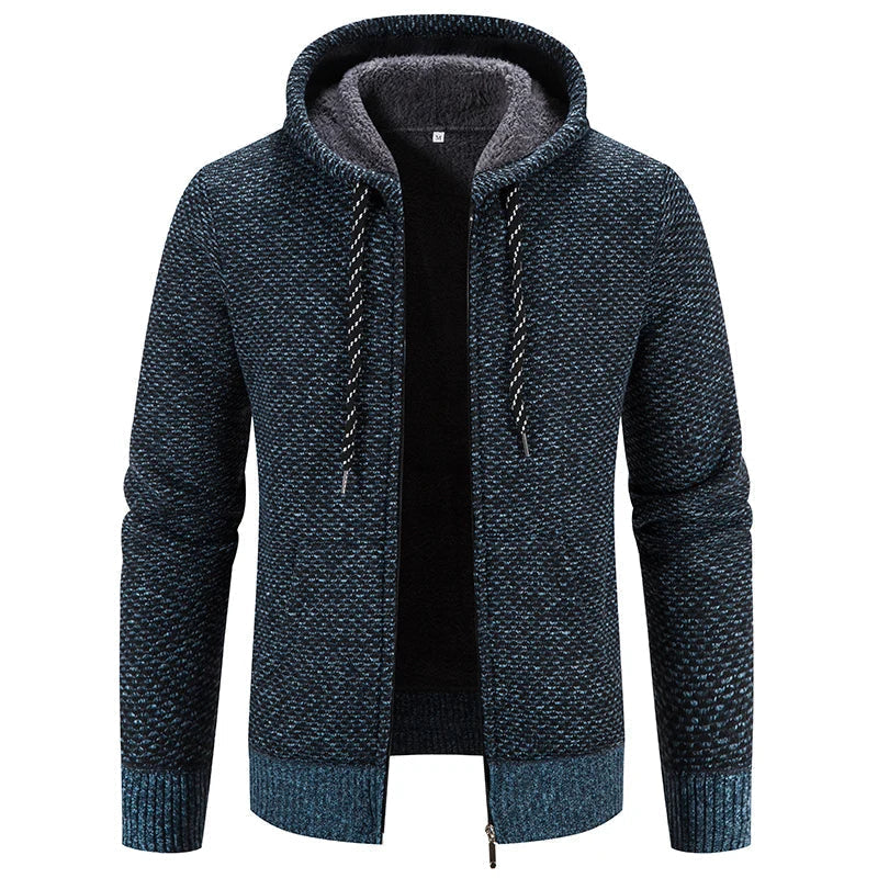 Ledig Höst Luvtröja Cardigan för Herr