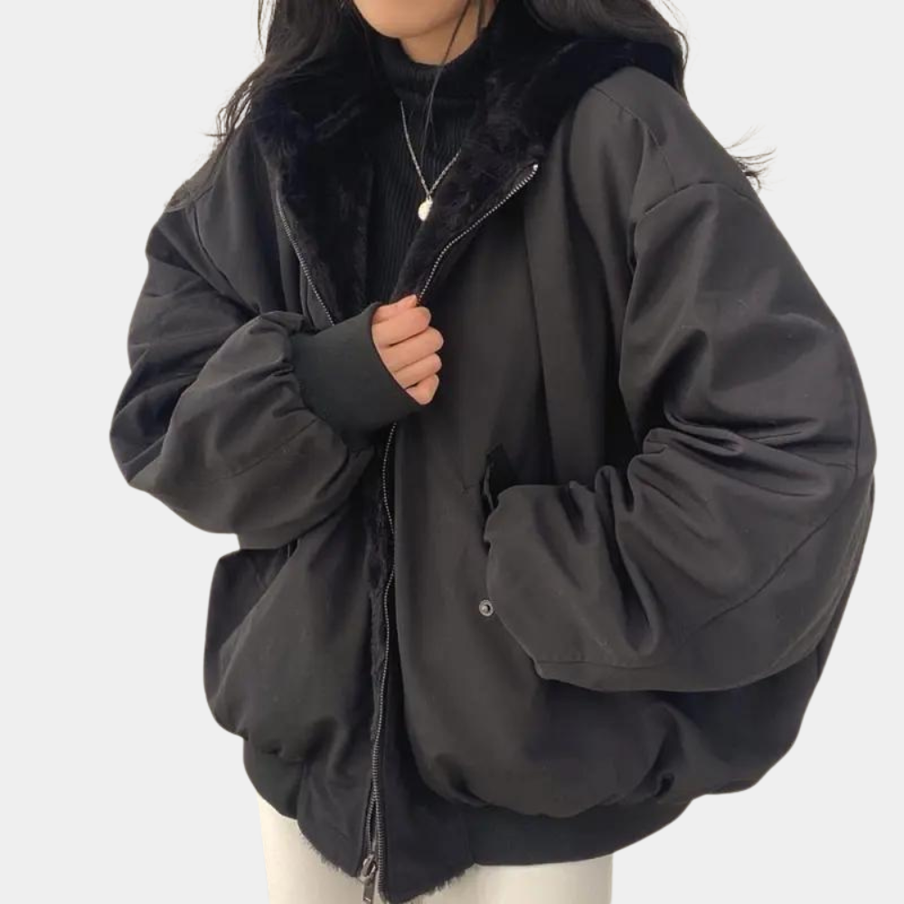 | bekväm oversize vinterjacka
