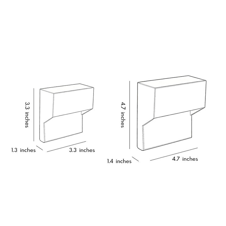 【4 PCS】LED-lampor för trappor Vattentät vägghörnljus