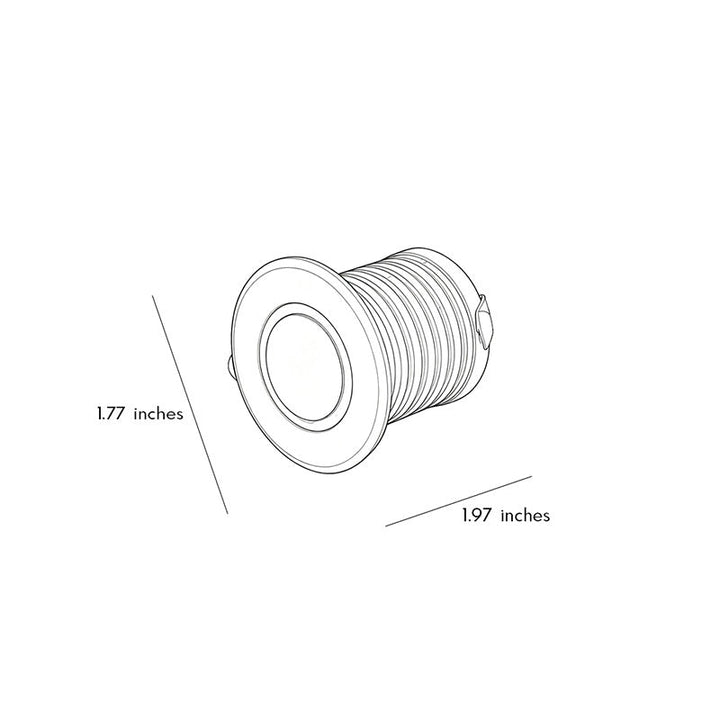 【4 PCS】Utomhus LED Trappbelysning Ring Vattentät Lampa
