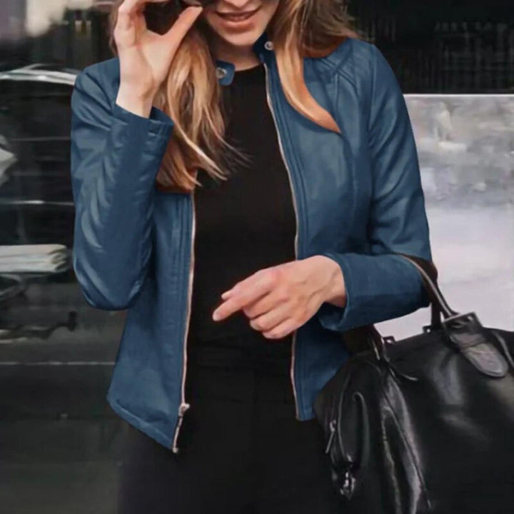 | Cropped slim passform fuskläder Jacka