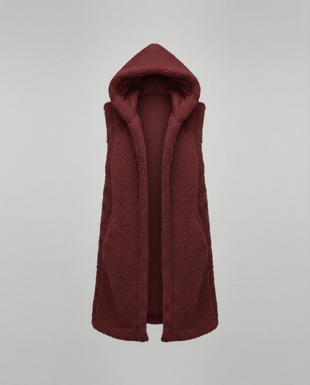 Cozy lambswool imitation väst dam