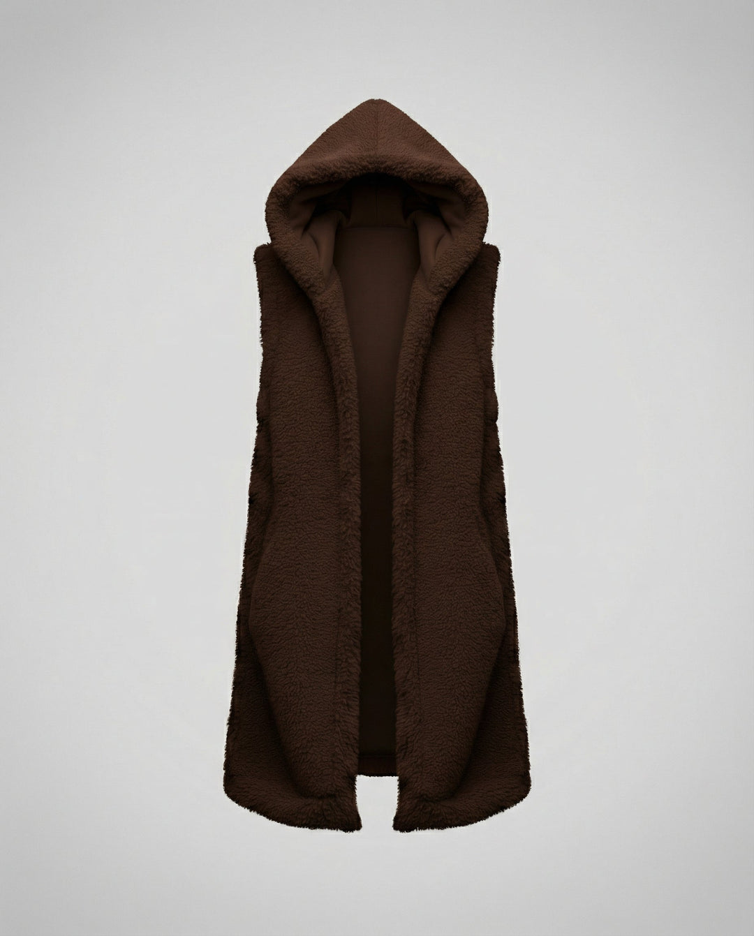 Cozy lambswool imitation väst dam