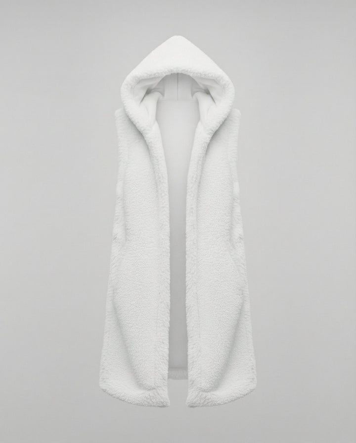 Cozy lambswool imitation väst dam