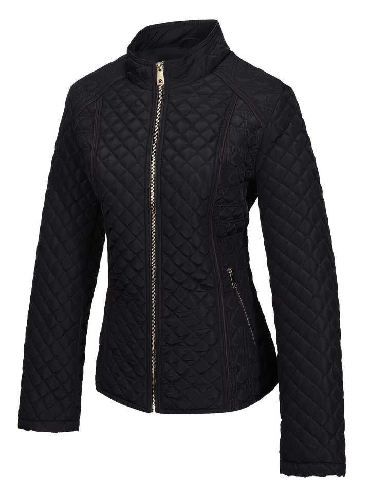 | Dam isolerad vinterjacka med Dragkedja och Luxurious Material