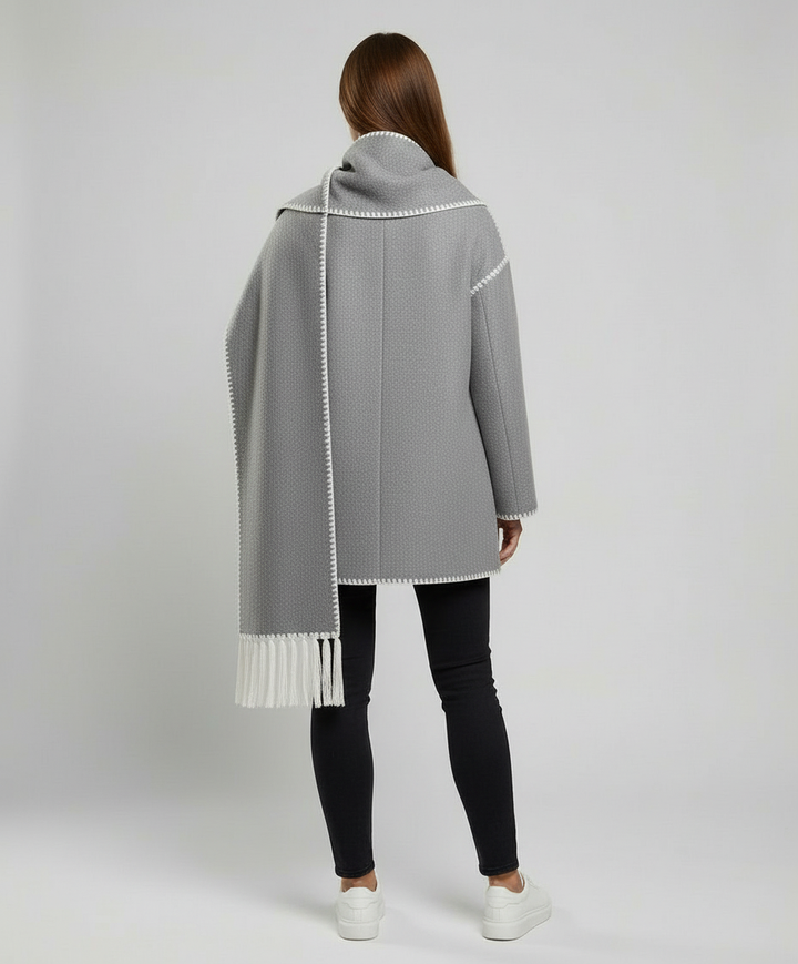Elegant Scarf jacka Dam varm