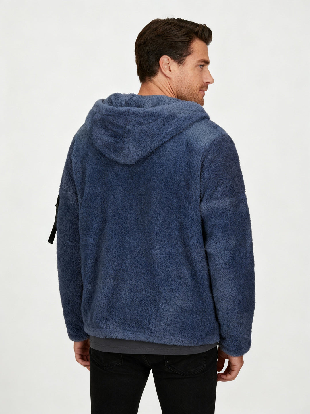 Kraftig fleece vinterjacka