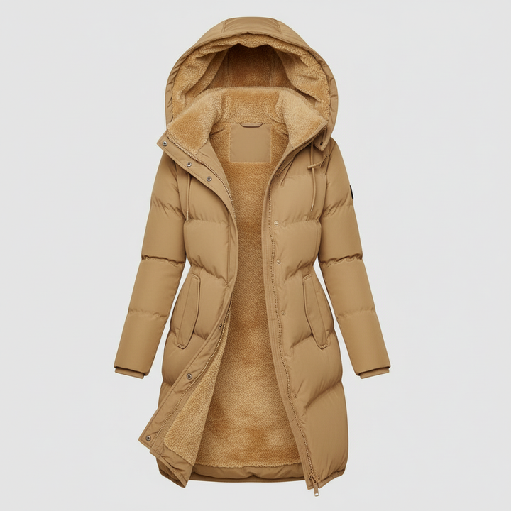 Luxurious Isolerad Jacka Dam Comfort Varm Jacka Bomull