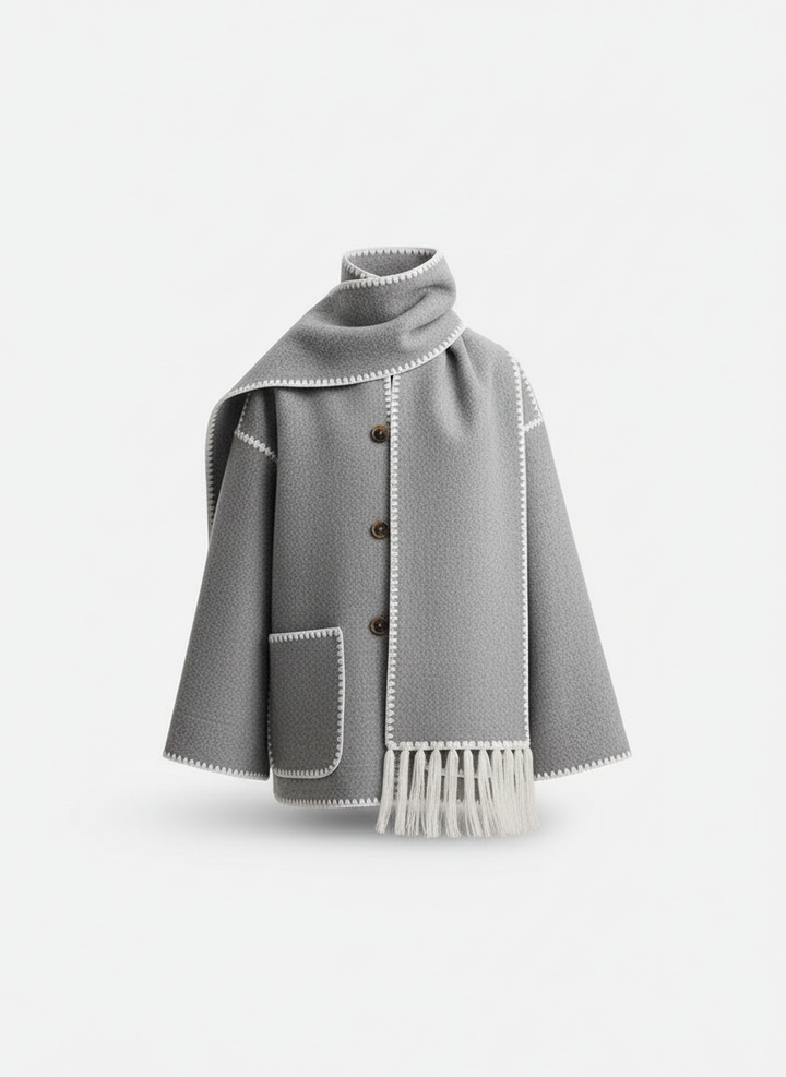 Elegant Scarf jacka Dam varm