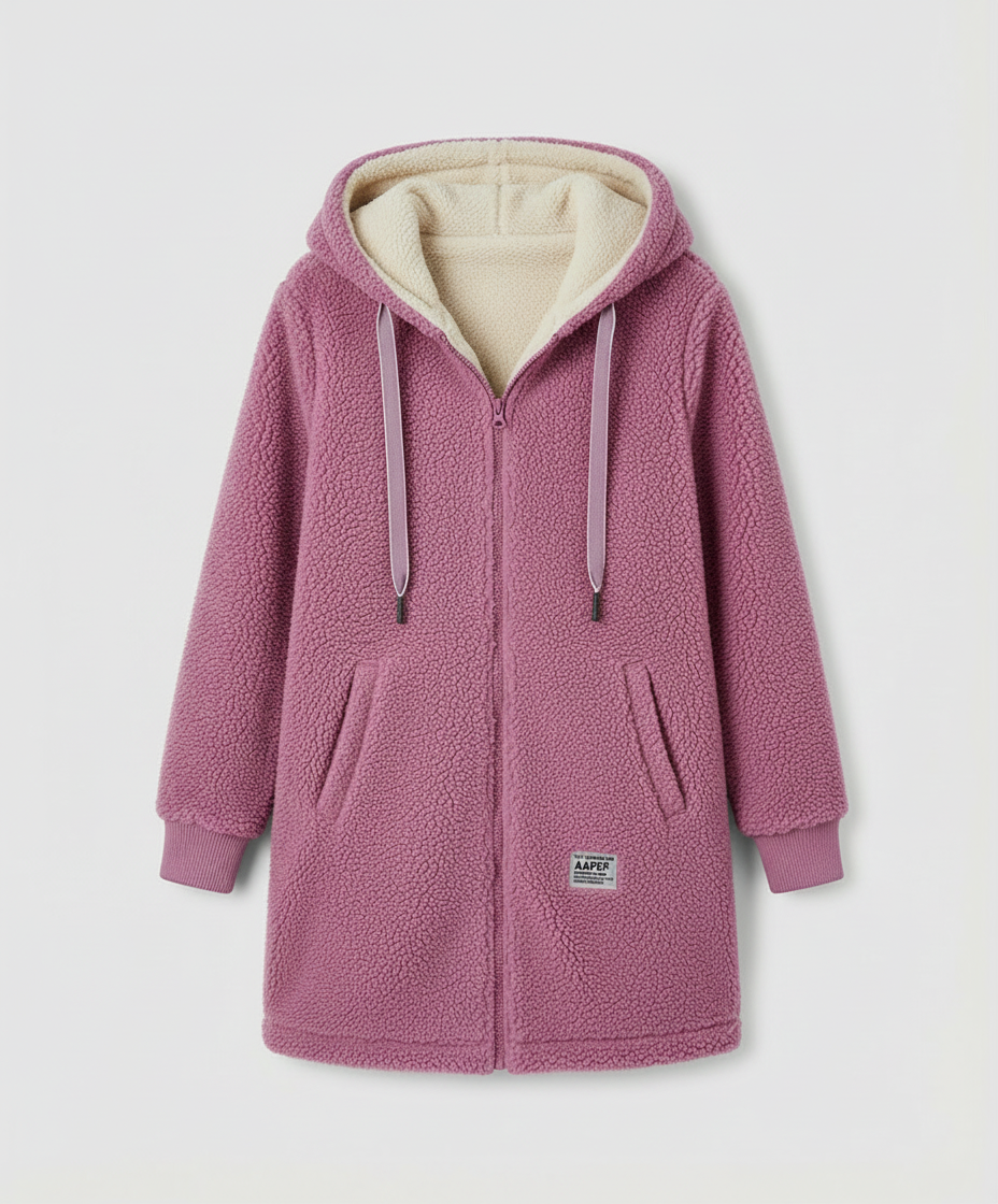 Värm fleece jacka dam
