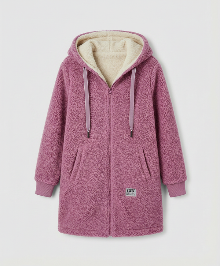 Värm fleece jacka dam