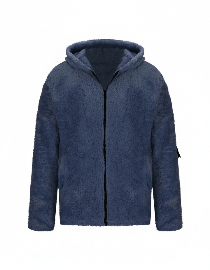 Kraftig fleece vinterjacka