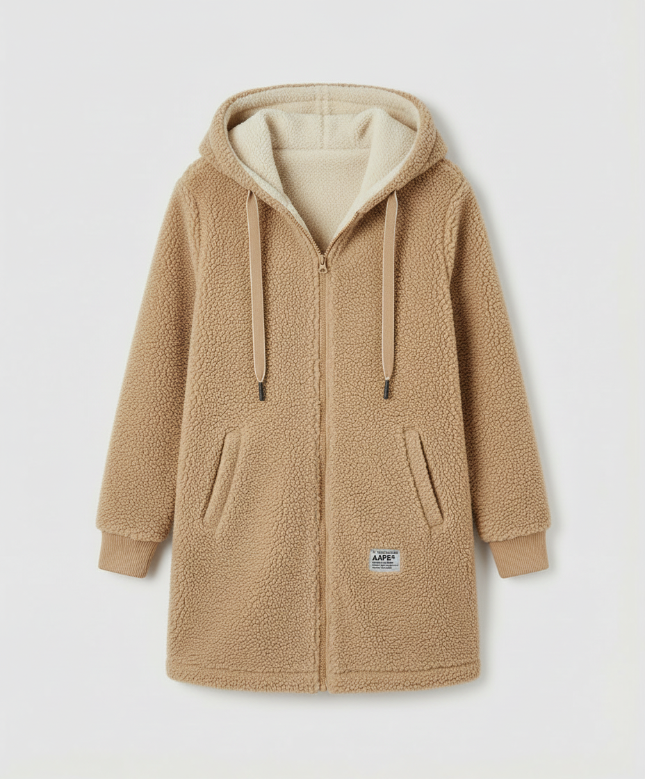 Värm fleece jacka dam