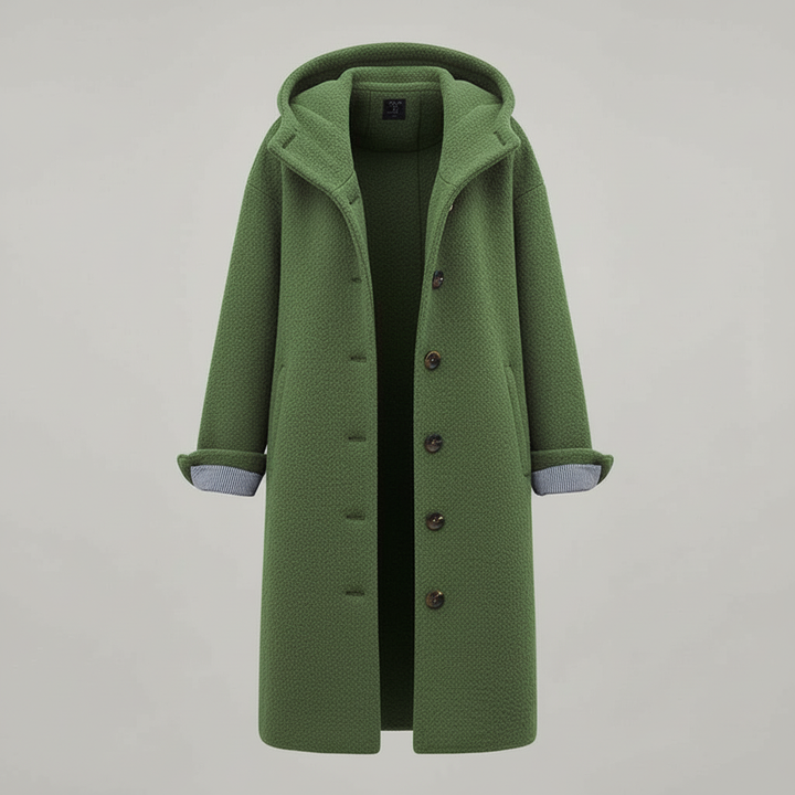 Elegant Vinter Kappa Dam Comfort Lång Kappa Fleece