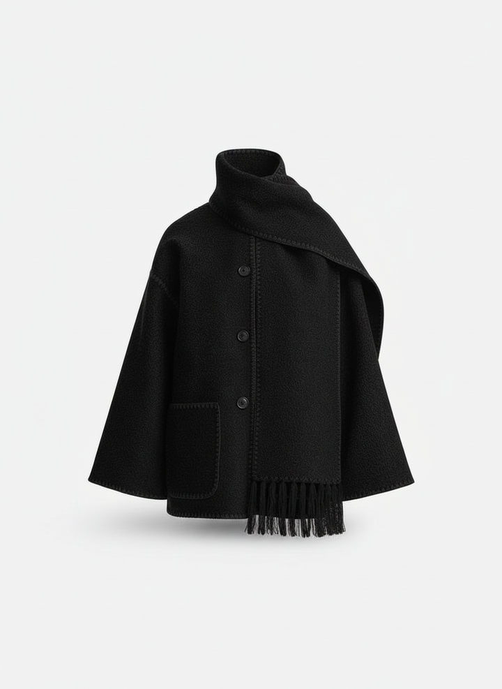 Elegant Scarf jacka Dam varm