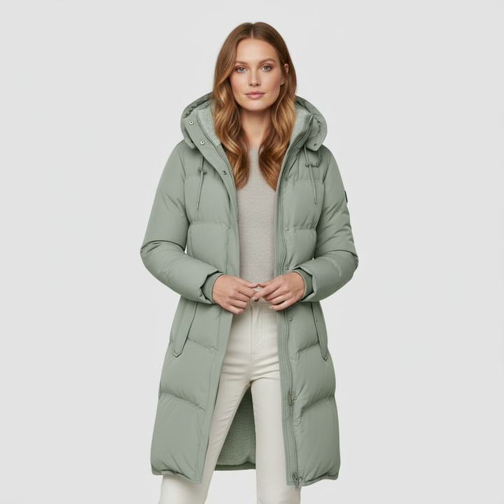 Luxurious Isolerad Jacka Dam Comfort Varm Jacka Bomull