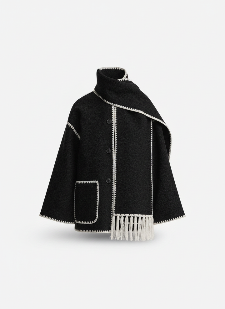 Elegant Scarf jacka Dam varm