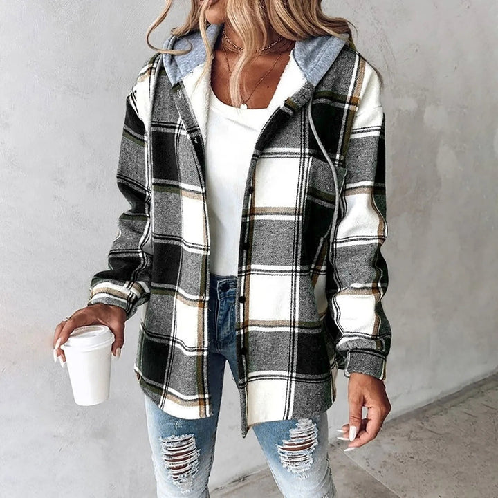 | Blouse jacka med huvaie - Dam mode