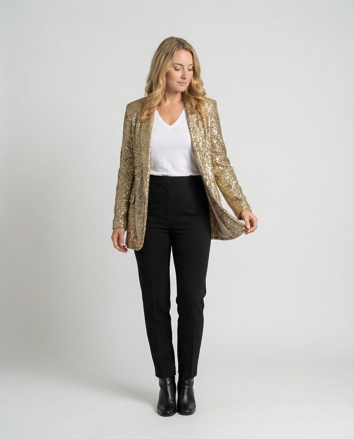 Glitter jacka dam sequins