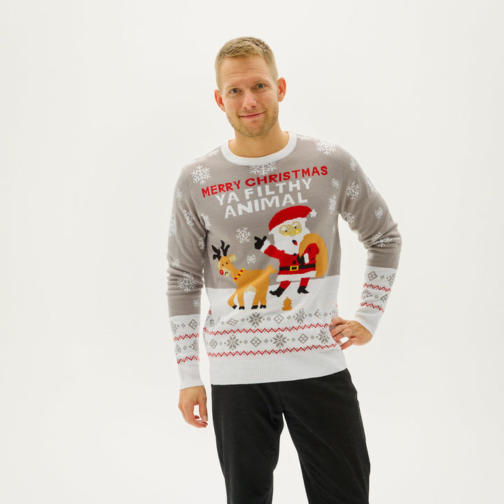 Ya Filthy Animal Christmas Tröja Herr