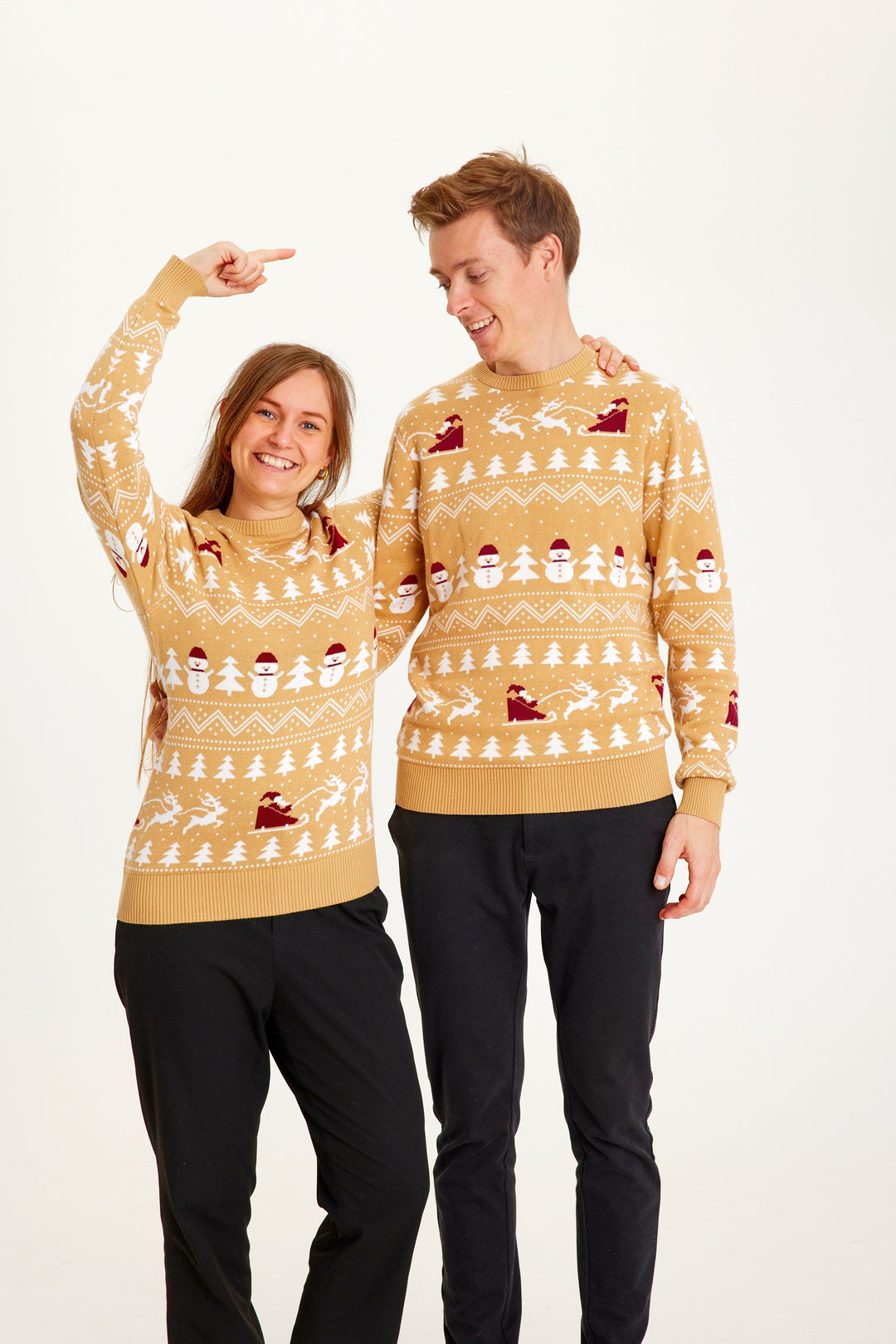 Stilren Christmas Tröja Beige Herr