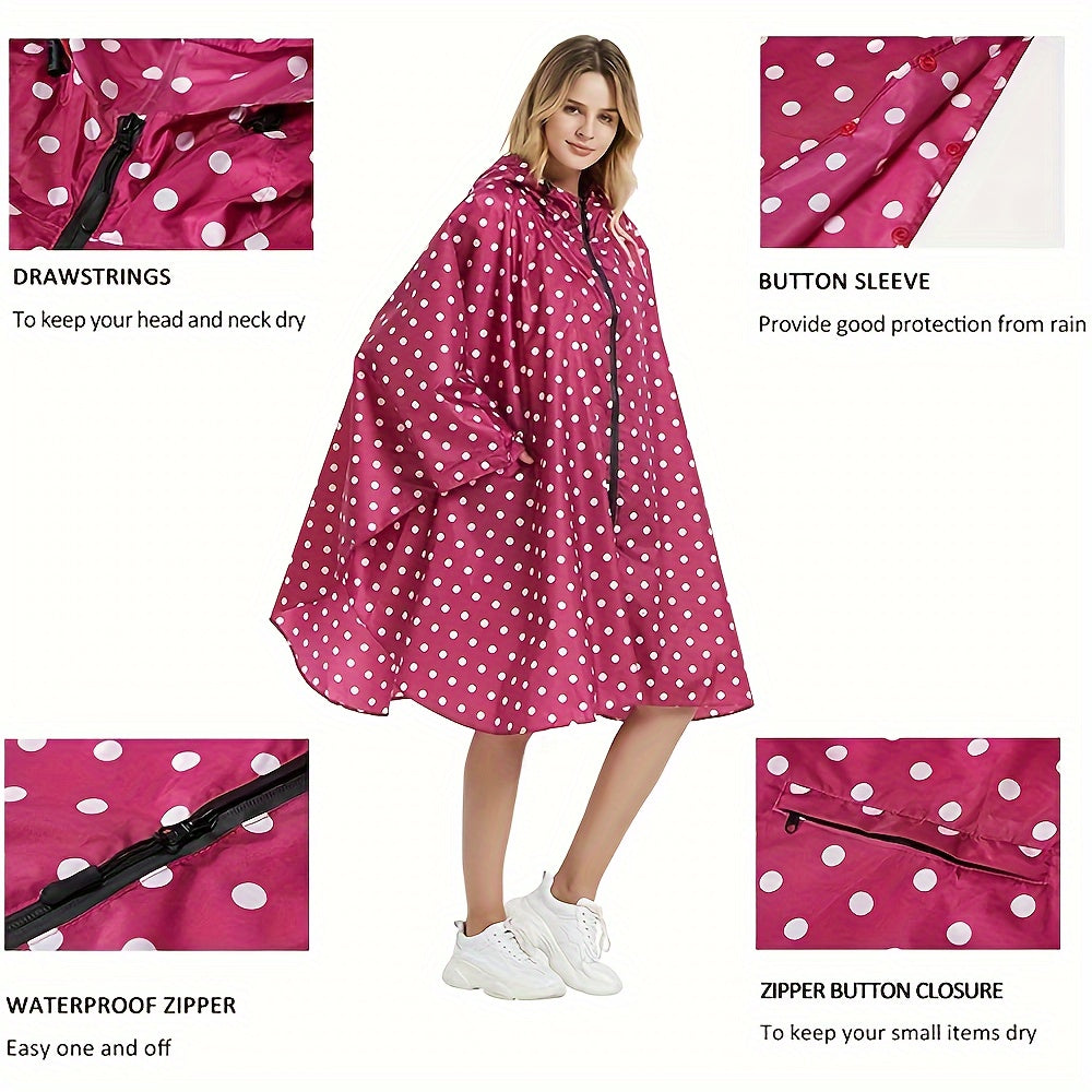 Lätt Raincoat med Huva och Ficka för Daglig Användning &amp; Adventures