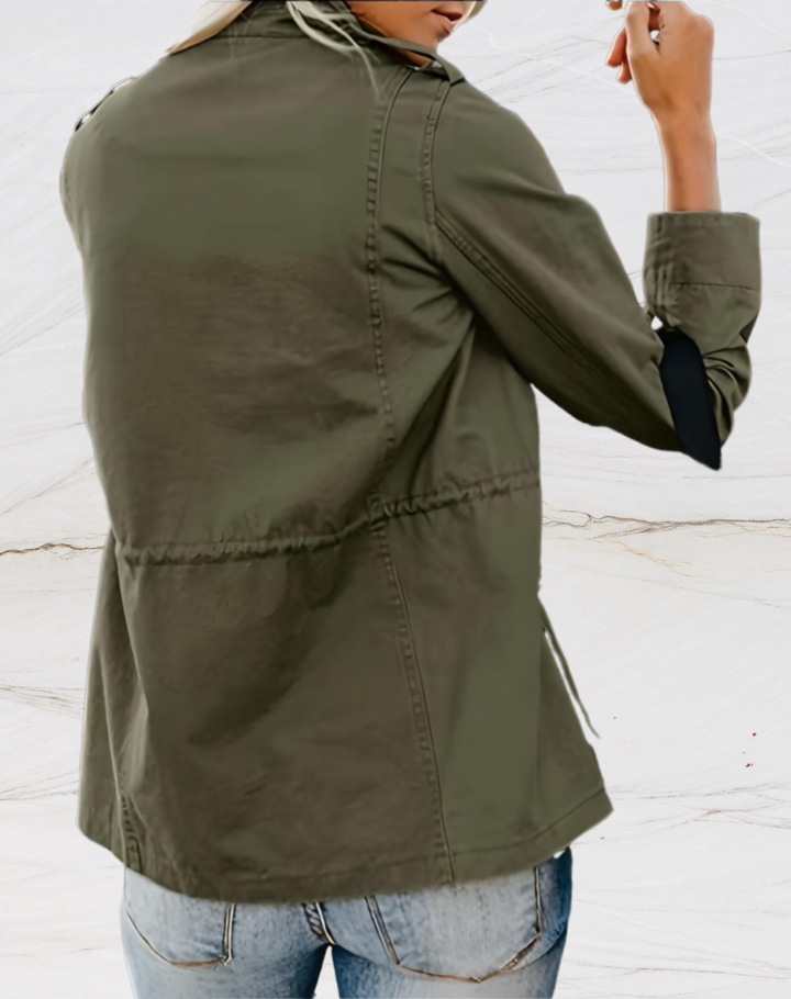 | Long-sleeve jacka med four fickor för dam