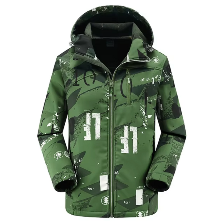 Multifunctional Vattentät Softshell Vinter Jacka med Huva