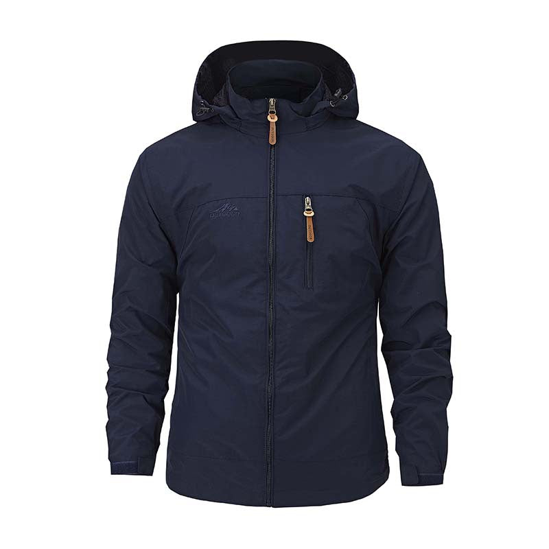 Herr flerafunktionell softshell utomhusjacka med huva, Bröst Dragkedja, och ventilerande Foder