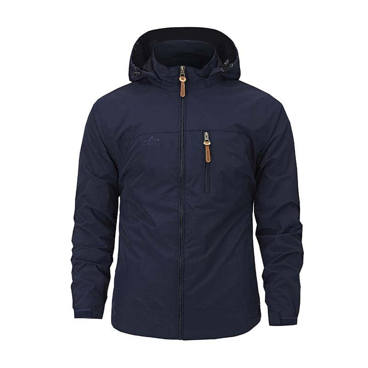 Herr flerafunktionell softshell utomhusjacka med huva, Bröst Dragkedja, och ventilerande Foder
