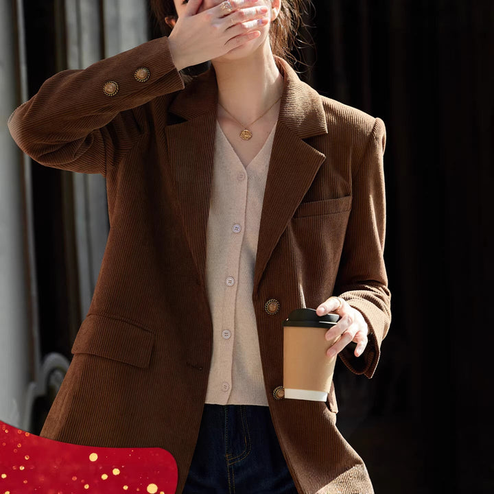 Dam stilren cord blazer