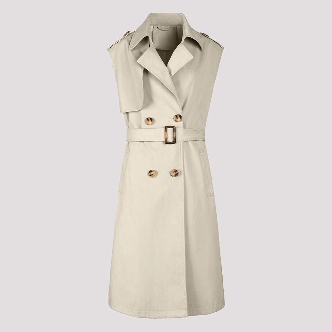 Dam Elegant Sleeveless Trenchcoat