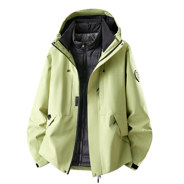 Dam Multifunctional Outdoorjacka med Avtagbar Quiltad Inner Jacka